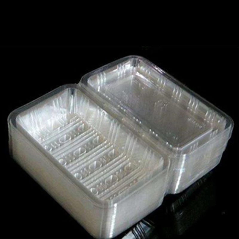 customized disposable transparent plastic box sushi container packaging takeaway sushi tray