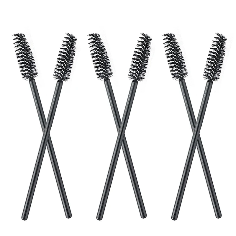 MASSA OEM Disposable Nylon Fiber Cleaning Brush Eyelash Extension Brush Mascara Makeup Plastic Beauty Lash Wands