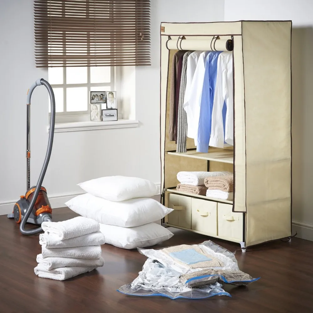 high quality cube vacuum compression space bag with pump