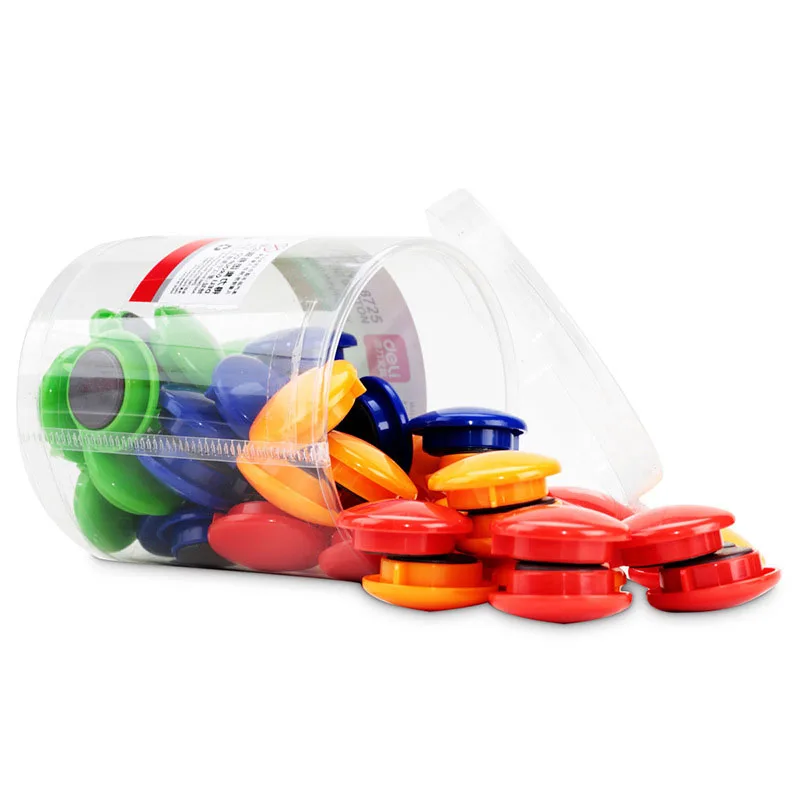 Plastic Cover Round Diameter 30mm Colorful Button Teaching Tools Office Home magnetic Whiteboard Magnet Buttons