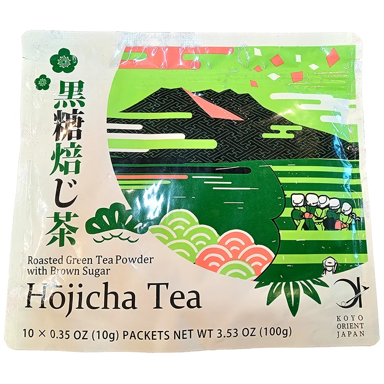 Зеленый чай Hojicha премиум класса темное жаркое с коричневым сахаром сладкий быстрого приготовления в пакетиках или Пакетиках