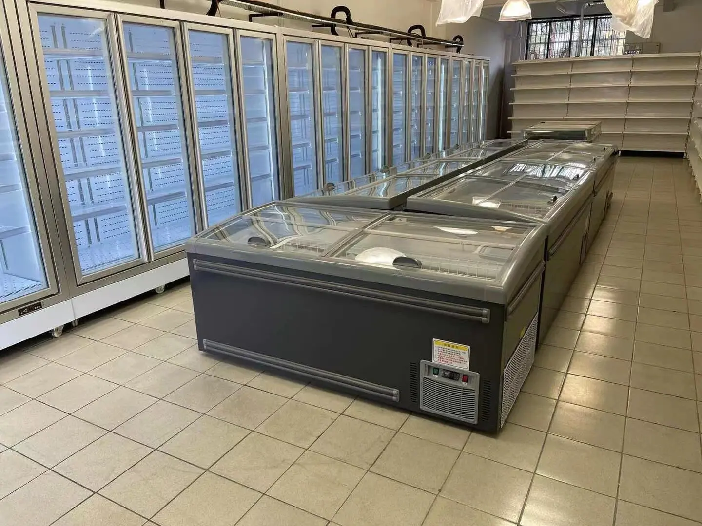 Professional customized Commercial Island Cabinet Supermarket Horizontal Combination Island Cabinet Large Capacity Refrigerator