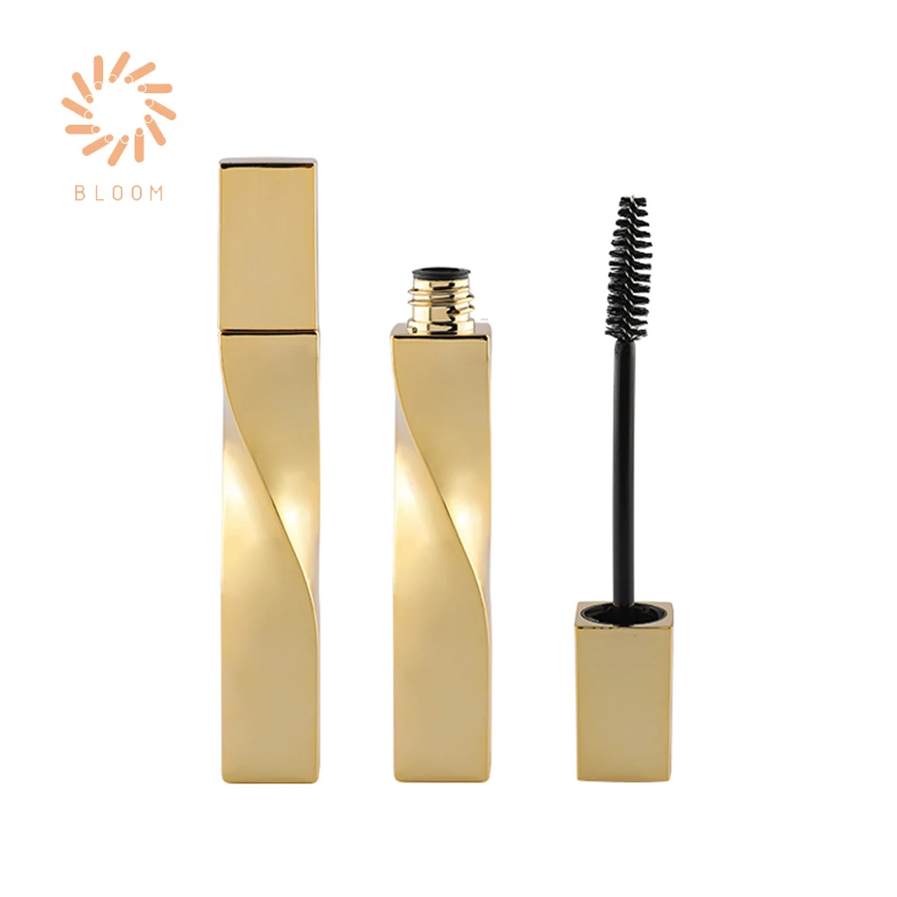 Hot Sale Fashion Spiral Shape  Custom 13ml Empty Liquid Eyelash Tubes Mascara Container