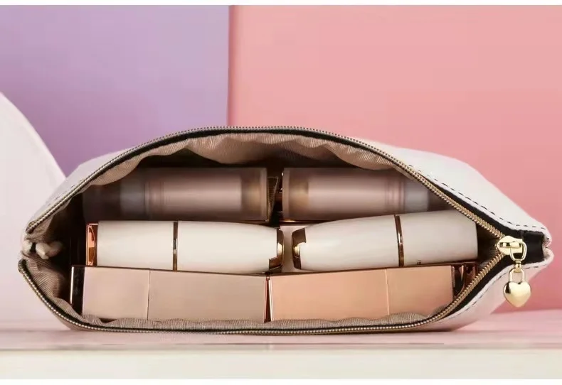 Blank plain canvas makeup bag kit cloth for brush organic cotton pouch makeup cosmetic bag private label eco friendly makeup bag