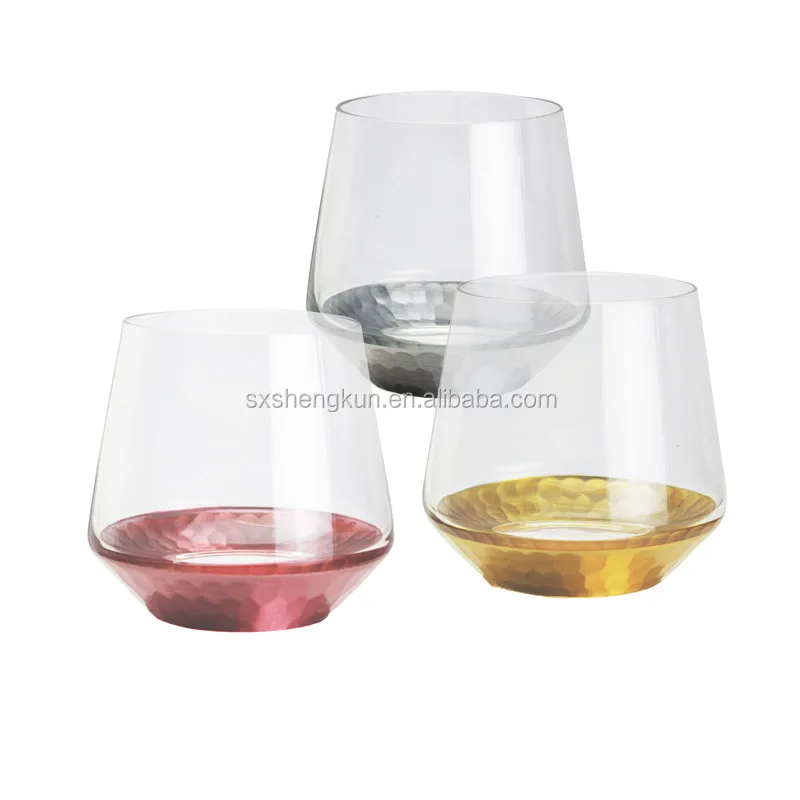
Stock handmade clear lead-free crystal 400ml New Fashionable Liquor Drinking Whiskey Glass for Home Party 