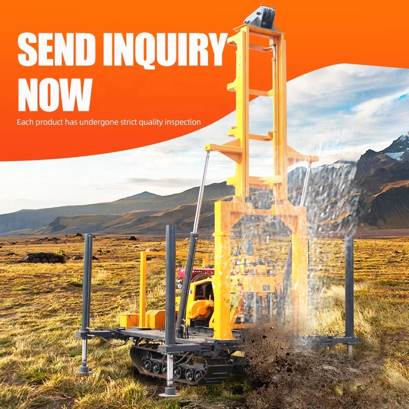 Сверлильная скважина 200 м портативная дизельная буровая установка для небольших водяных скважин
