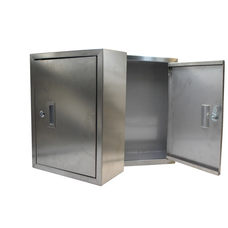 Источник Заводская обработка пользовательские водонепроницаемые корпуса SS304 наружная электрическая распределительная коробка вентилированный шкаф управления