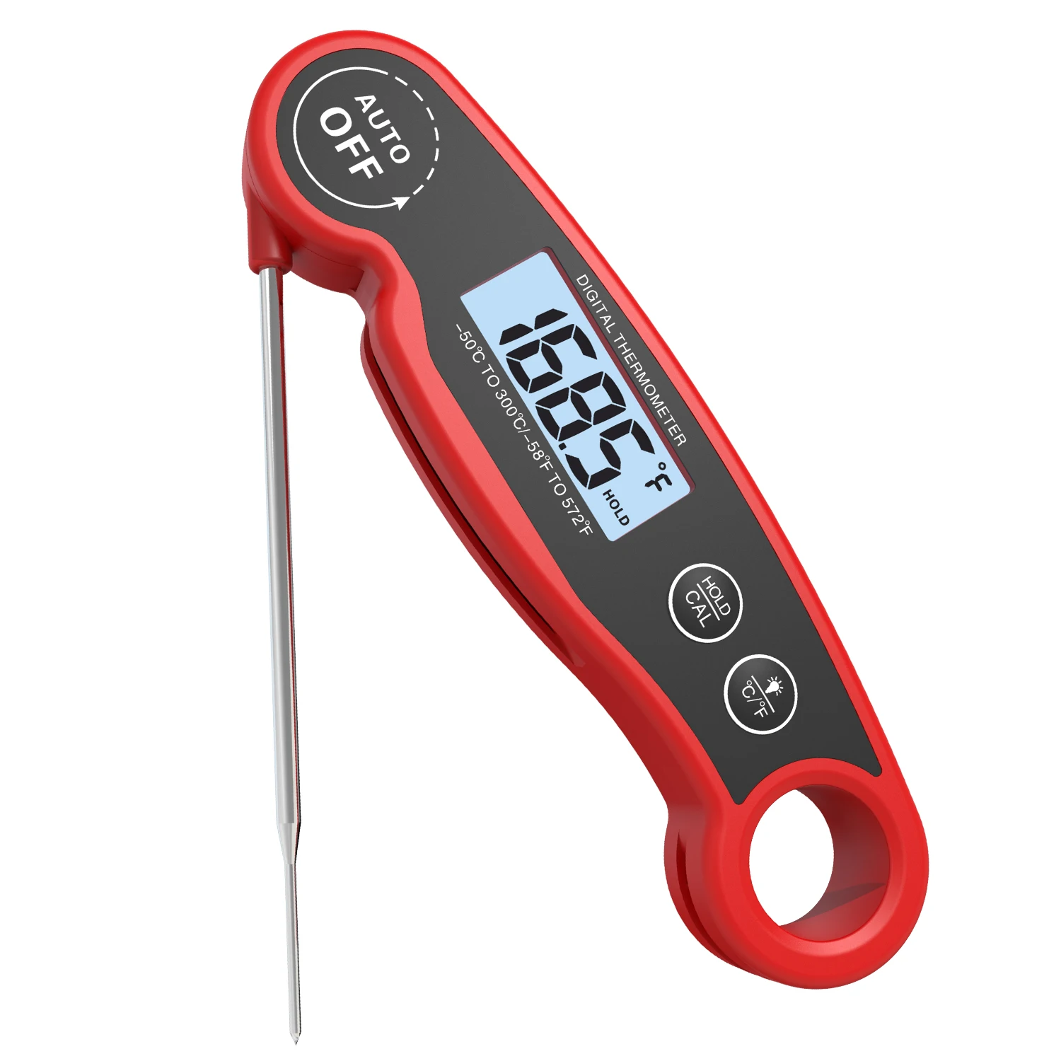 Waterproof digital food thermometer instant read meat thermometer digital pizza oven thermometer