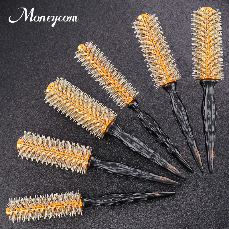 Hot selling Round Brush for hair professional  Boar Bristle Curling  Hair Brush