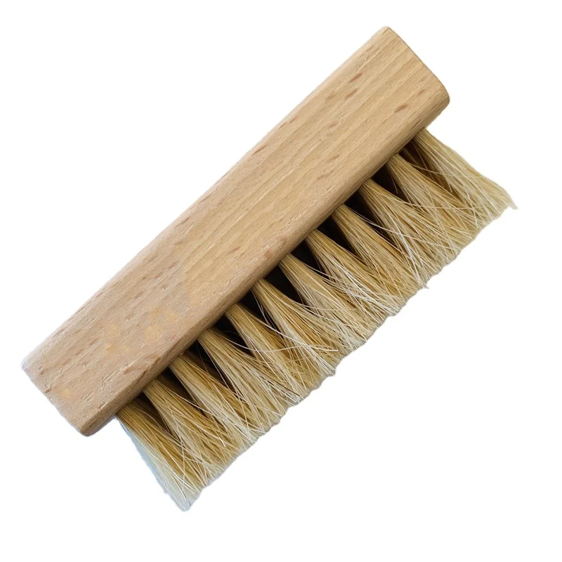Shoe Brush For Fabric Cleaner,Leather, Whites, Suede and Nubuck Sneakers,Horse Hair Brush for Shoe Shine Cleaning