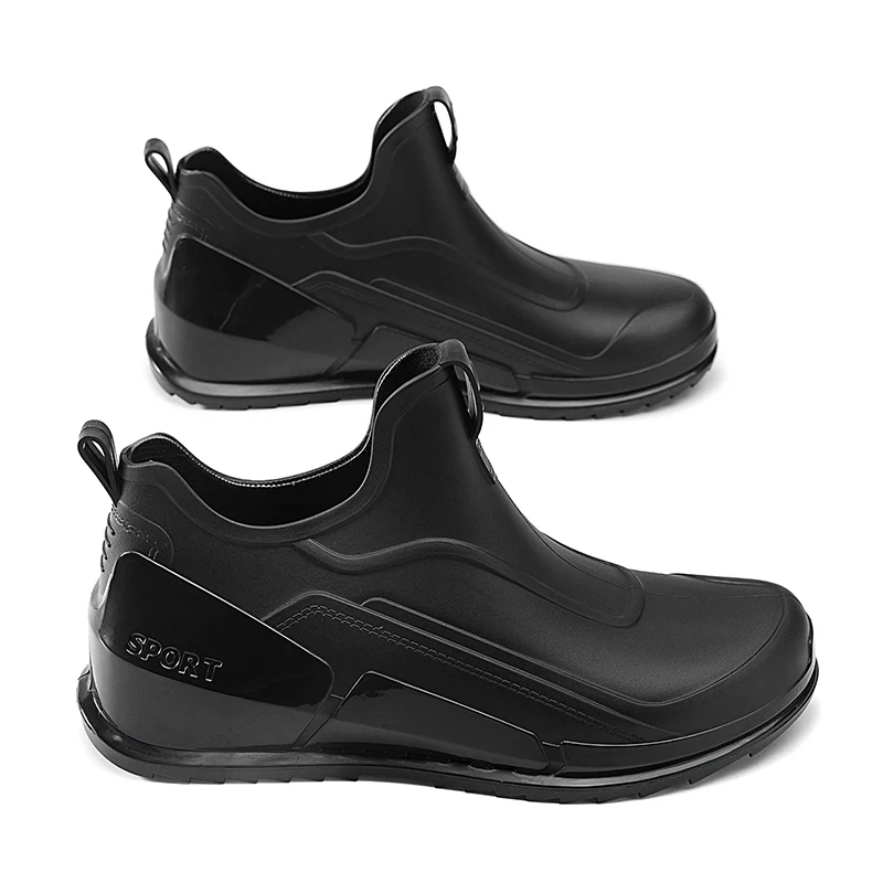 New arrival model wholesale rain boots female ankle slip-on waterproof kitchen shoes garden low price export UK high quality