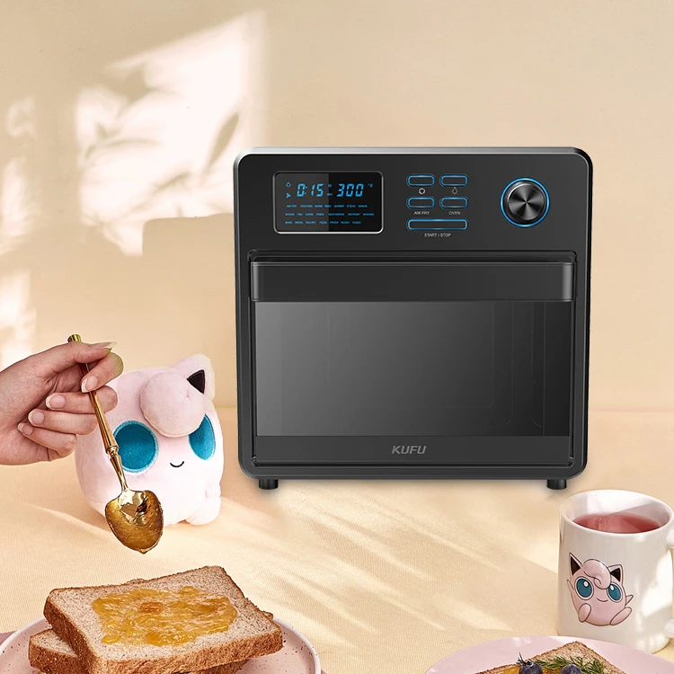 KUFU 2022 Hot Sale Silver crest air fryer 15l  digital LED halogen air fryer oven with accessories