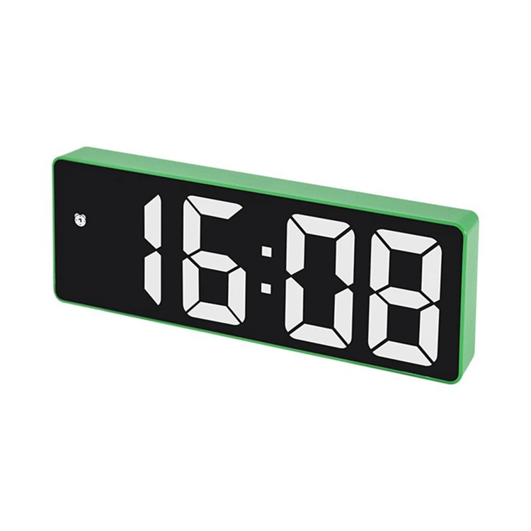 Modern Minimalist Fashion Student Digital alarm clock Bedside Large screen LED digital mirror clock