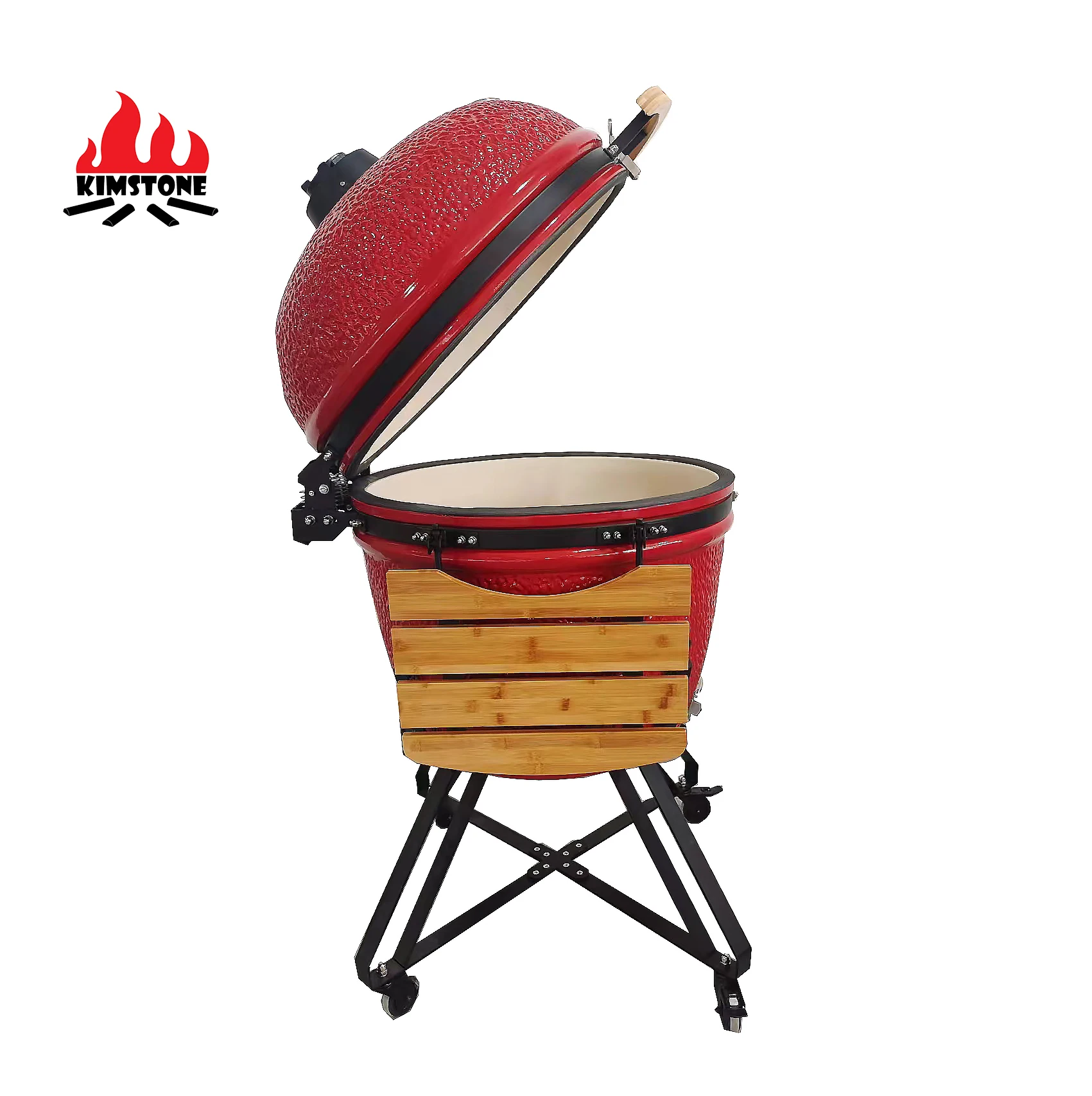 Kimstone 28 Inch Charcoal Grill Metal Kamado Grill With Pleasing And Attractive For Leisure Time
