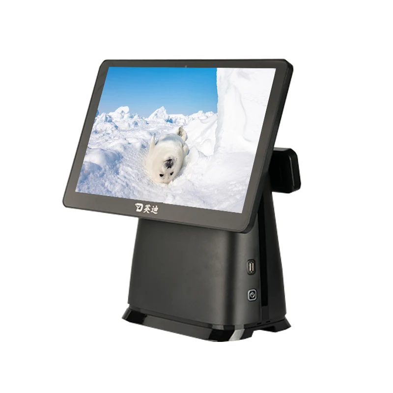 15.6 Inch Double Screen Desktop Pos Terminal All In One Pc Pos