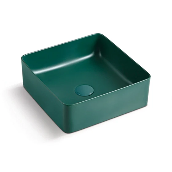 Countertop  Cheapest Ceramic Art Basin Top Hand Washing square Sinks Bowl Bathroom Counter Basin lavabo