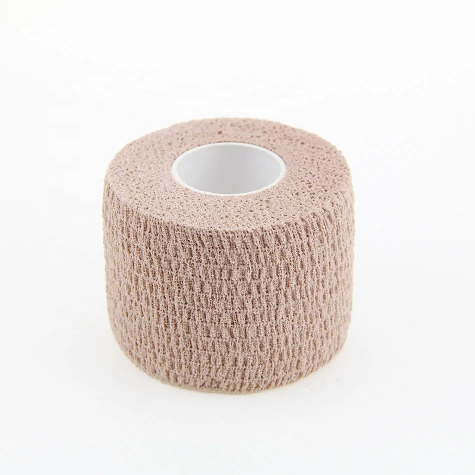 Hand Tear Cotton Cohesive Bandage Elastic Adhesive Bandage Breathable Protector Customized Size