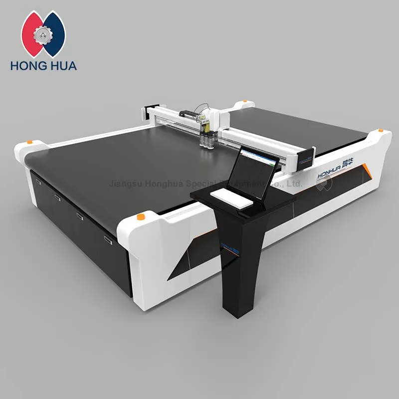 
Computer Controlled CNC Oscillating Straight Knife Cloth Fabric Cutting Machine for Textile leather corrugated paper gasket 