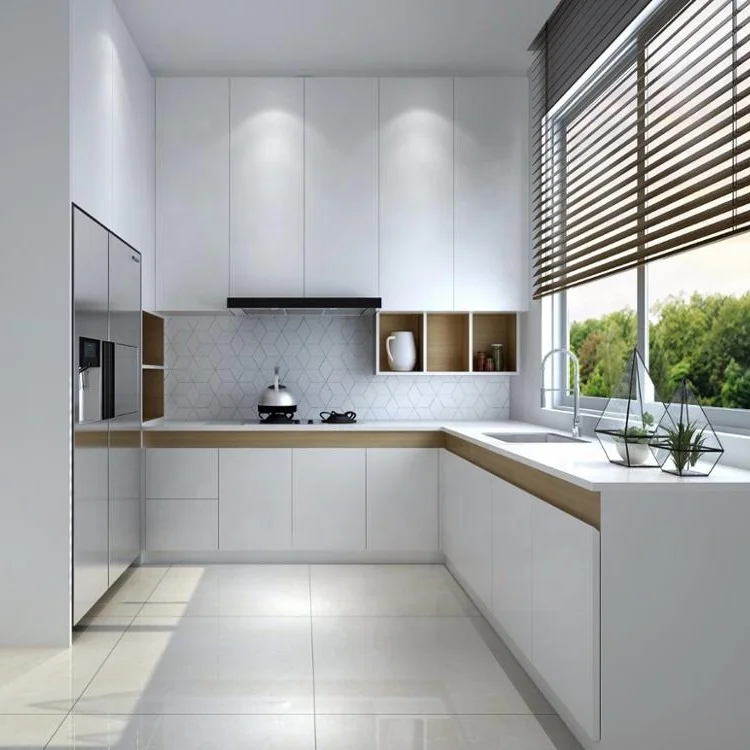 Design Customized American kitchen cabinet with island for you