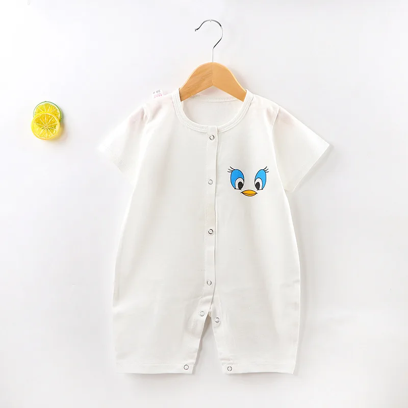 
OEM Service Manufacture Baby Newborn Clothes Onesie White Cotton Custom Printed Plain Baby Romper 