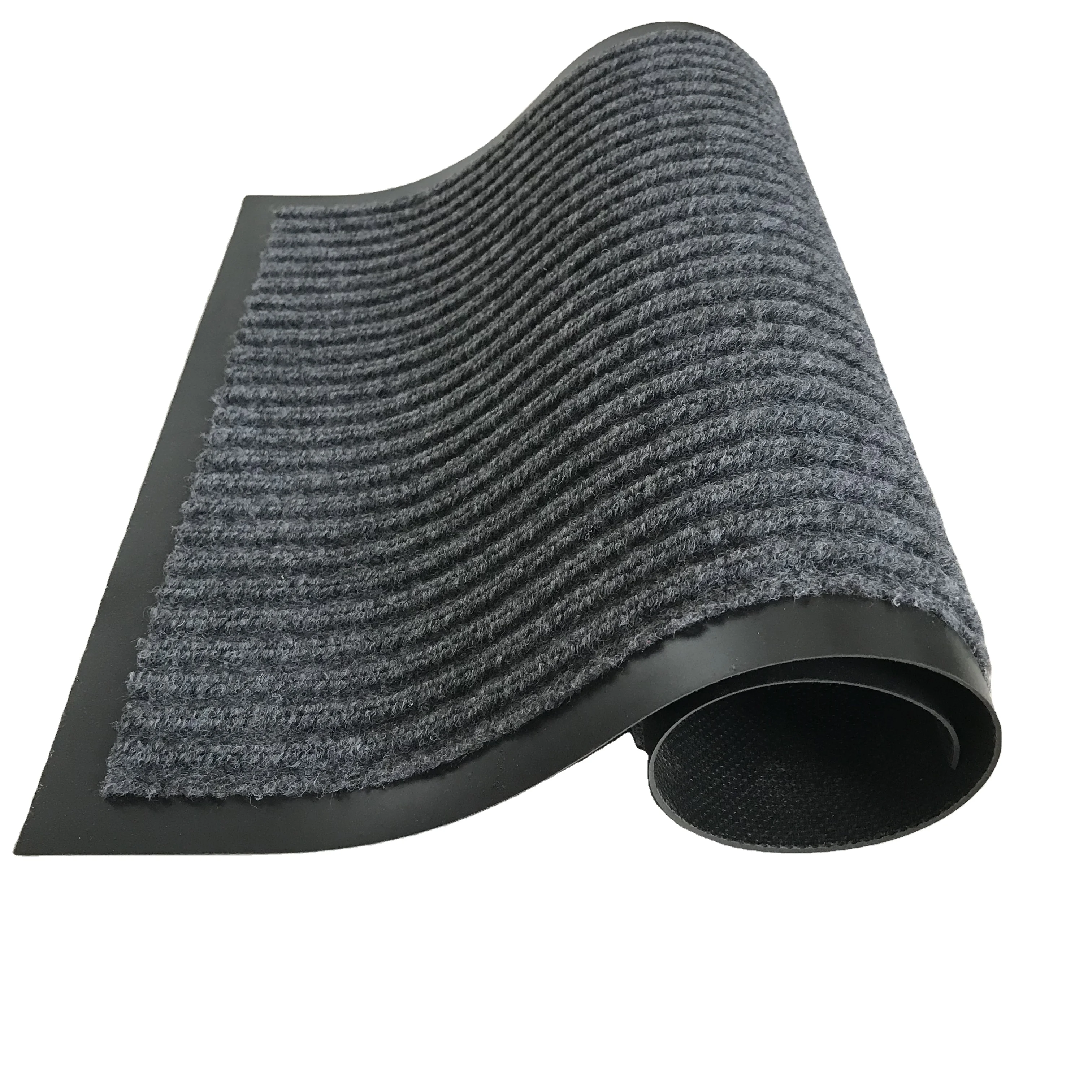 Под заказ, сверхпрочный ребристый водонепроницаемый резиновый противоскользящий дверной коврик