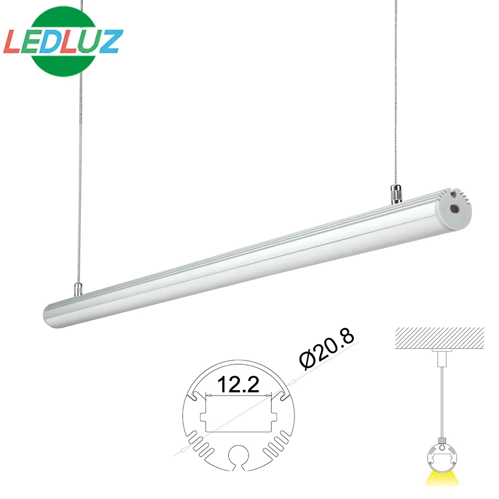 
round aluminum LED profile for pendent light 