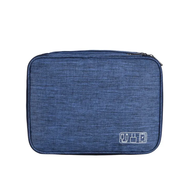 Multifunctional Carry Case Custom Logo Packing Storage Pouch Zipper Durable Electronics Organizer Travel Digital Storage Bag