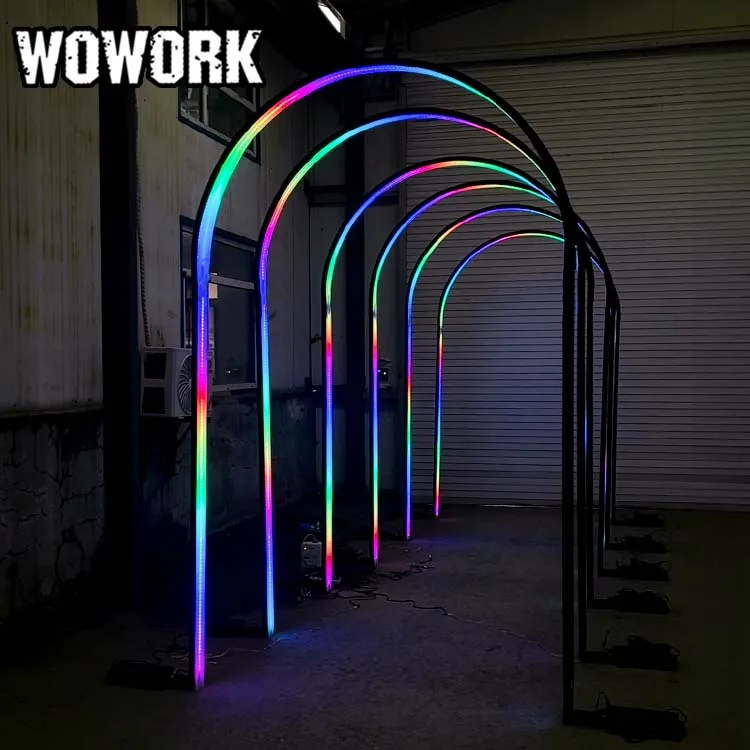WOWORK 4 фута 5 футов большой металлический неоновый шатер с буквами подсветка индивидуальным логотипом для продажи украшение свадебного мероприятия
