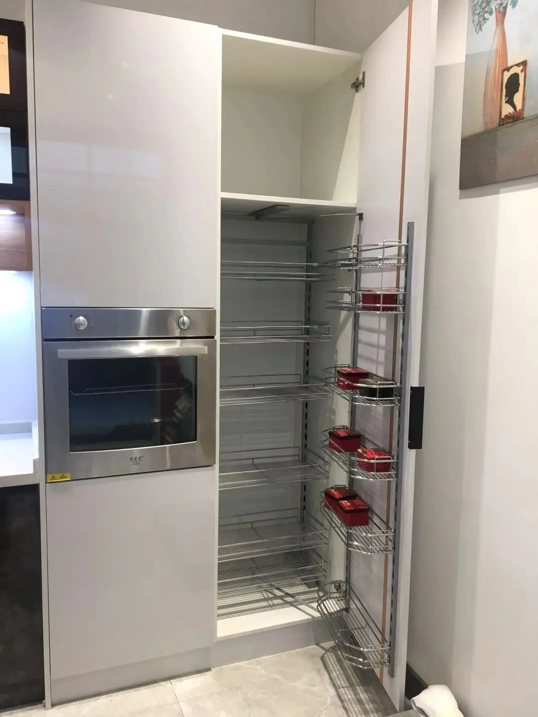 European Style Custom open elegant kitchen cabinet with the bar