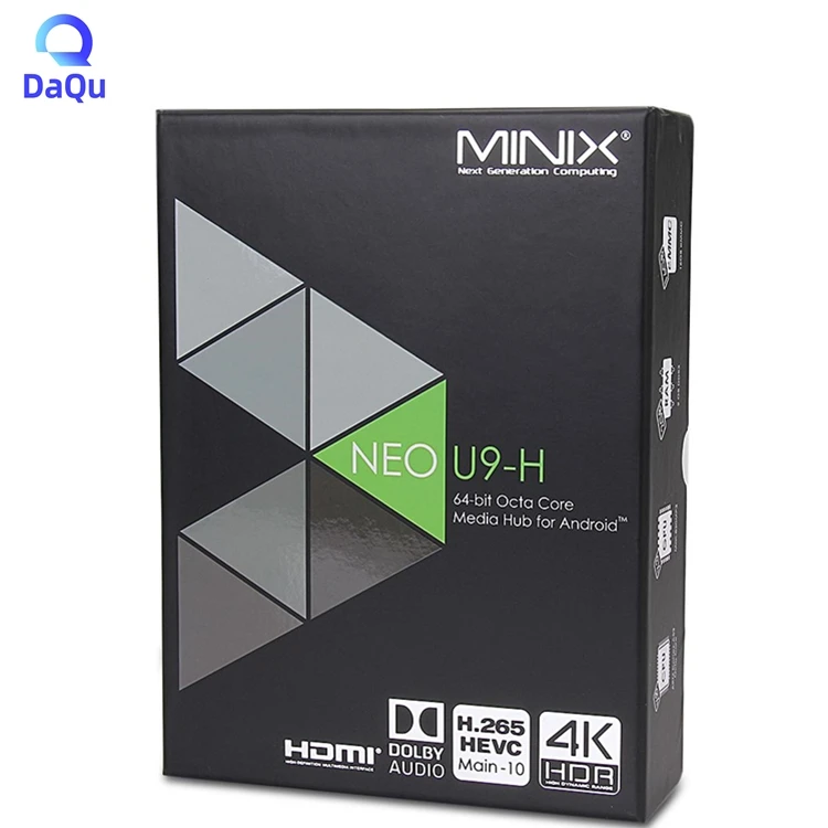 Высокое качество Android ТВ приставка MINIX NEO U9-H Amlogic S912 Octa Core 2G/16G 2 4G 5G Wi-Fi 4K Minix U9H с A2 A3 Lite воздушная мышь