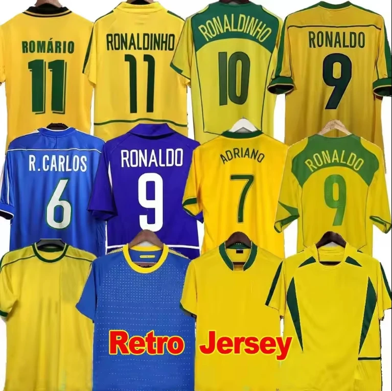 RonaldoS футбольная рубашка тайское качество дышащая быстросохнущая Классическая Ретро на заказ футбольные майки винтажные
