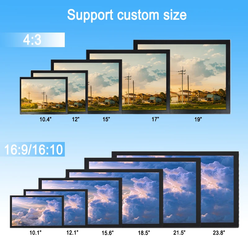 21.5 inch HDMI Monitor 1920*1080 Capacitive Embedded Industrial Display Capacitive Touch Screen Monitor display