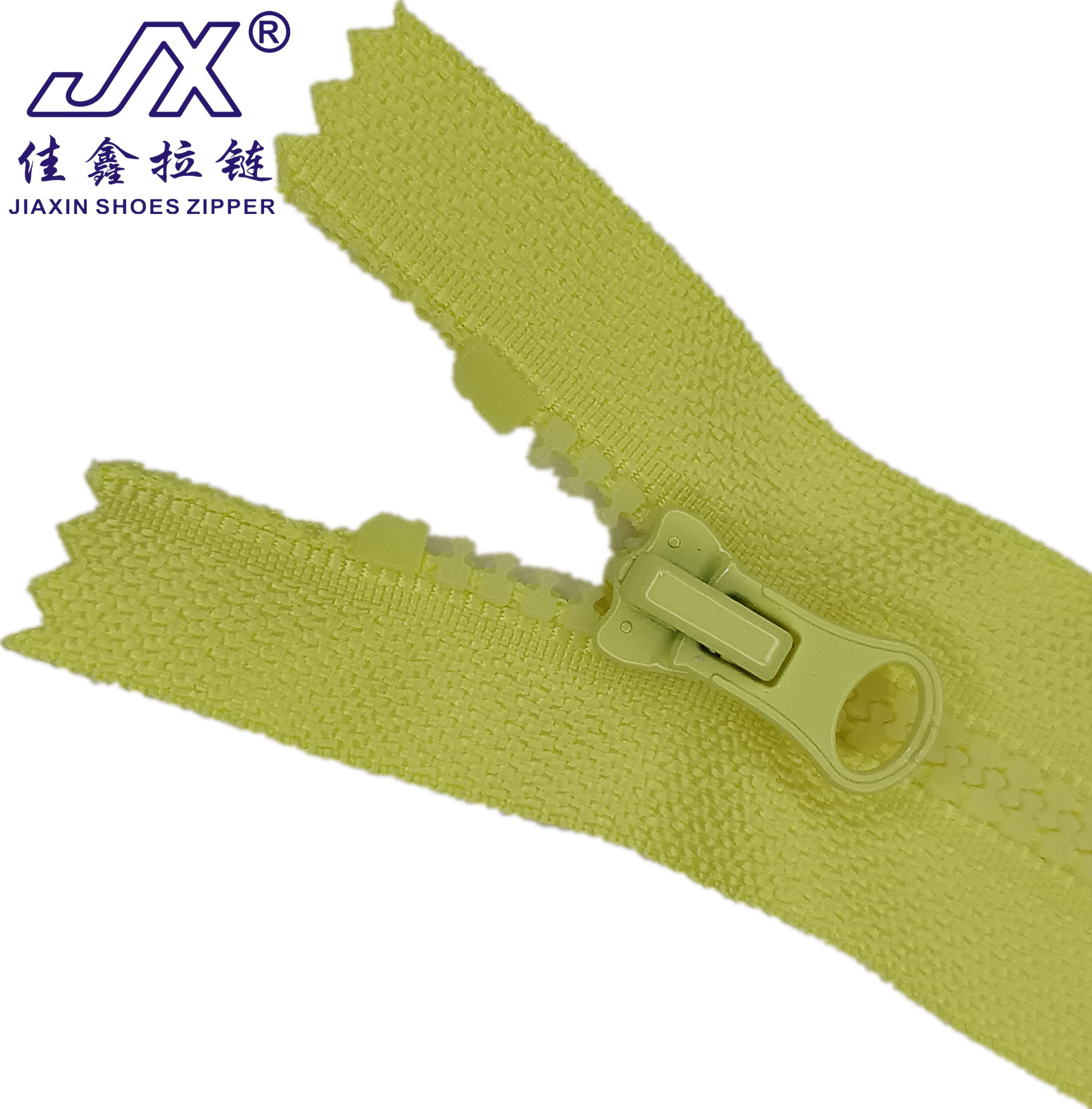 Tightly sealed customized Zip No3 Plastic Closed end zippers with sliders for clothing