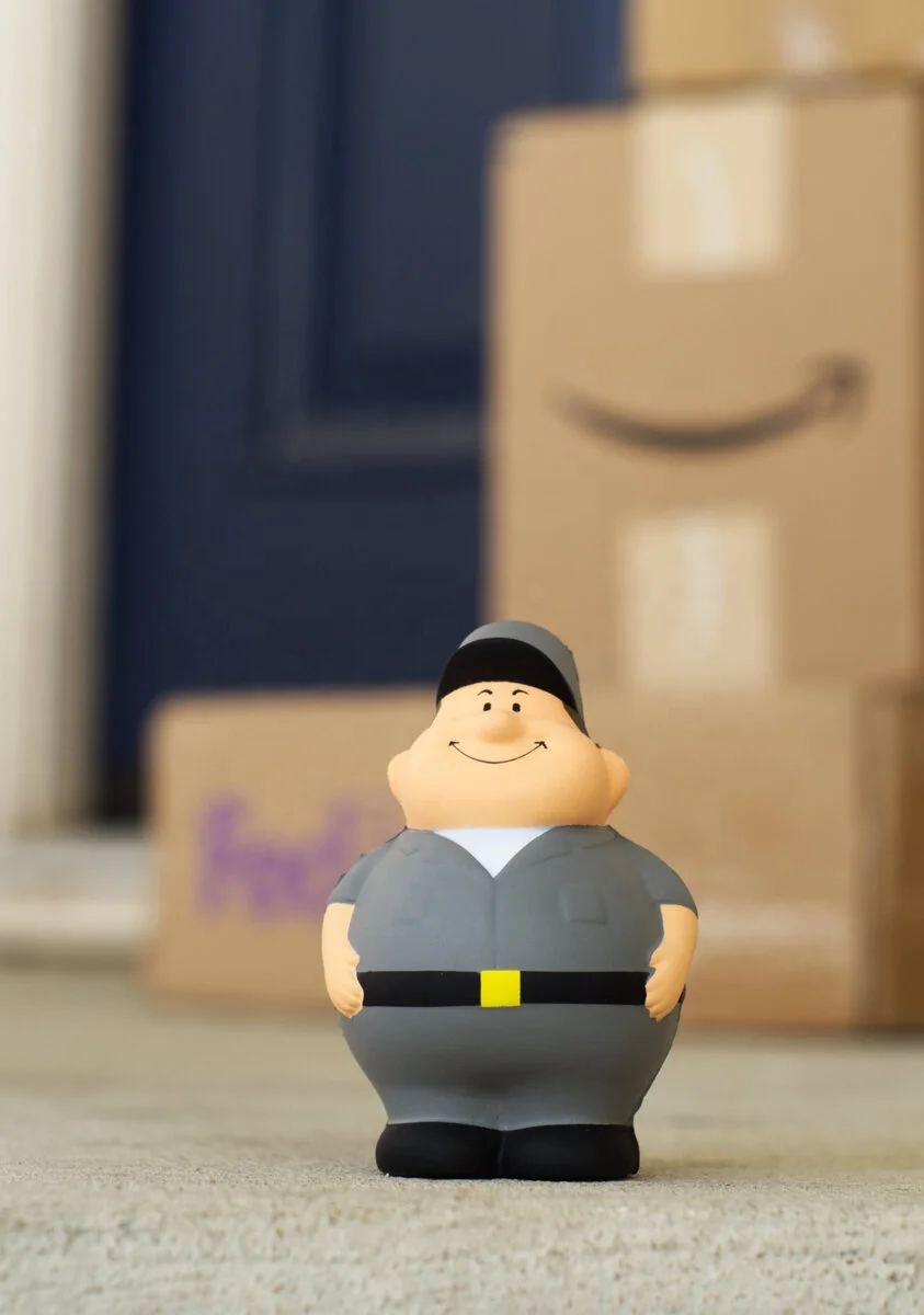 Manufactory Factory Supply Cute Multi-Color PU Foam Miner Bert Stress Ball Promotional Toy Squeeze Toys