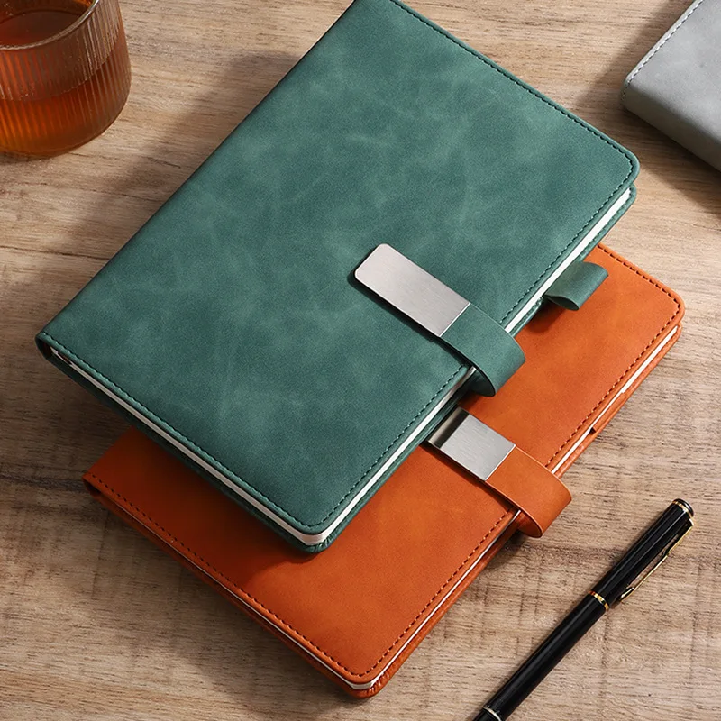 Custom logo Planner Organizer a5 hardcover leather journal notebook