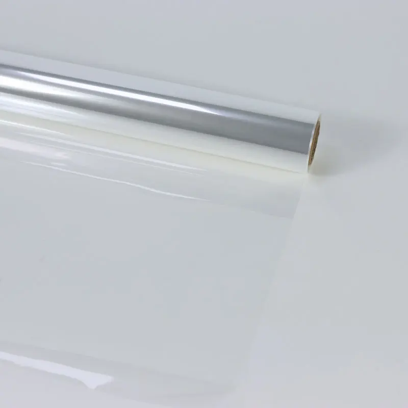 Clear printed Cellophane Wrap Roll (31.5 in x 100 ft) - 3 Mil Cellophane Roll Clear Wrapping Paper for Flower Gift Baskets Wrap