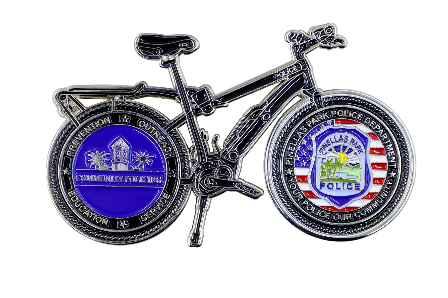 Nickel plating Souvenir metal customized Challenge Coins matt color infilled