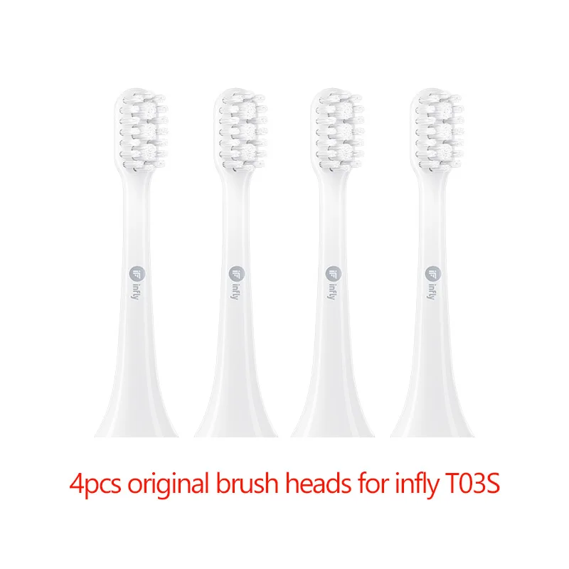 4 шт. щетинки Dupont Sonic электрическая зубная щетка для замены infly T03S