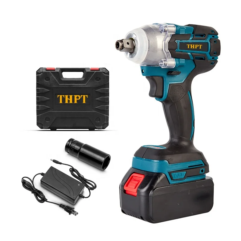 21V 320N.m 1/2  Electric Brushless Professional Power Tools Cordless Impact Wrench Battery Torque Wrench