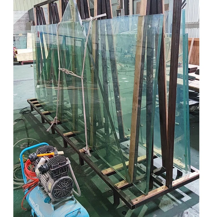 Factory Direct Price Prefab Glass Interior Stair Railing Stainless Steel Handrail Second Floor Indoor Floating Staircase