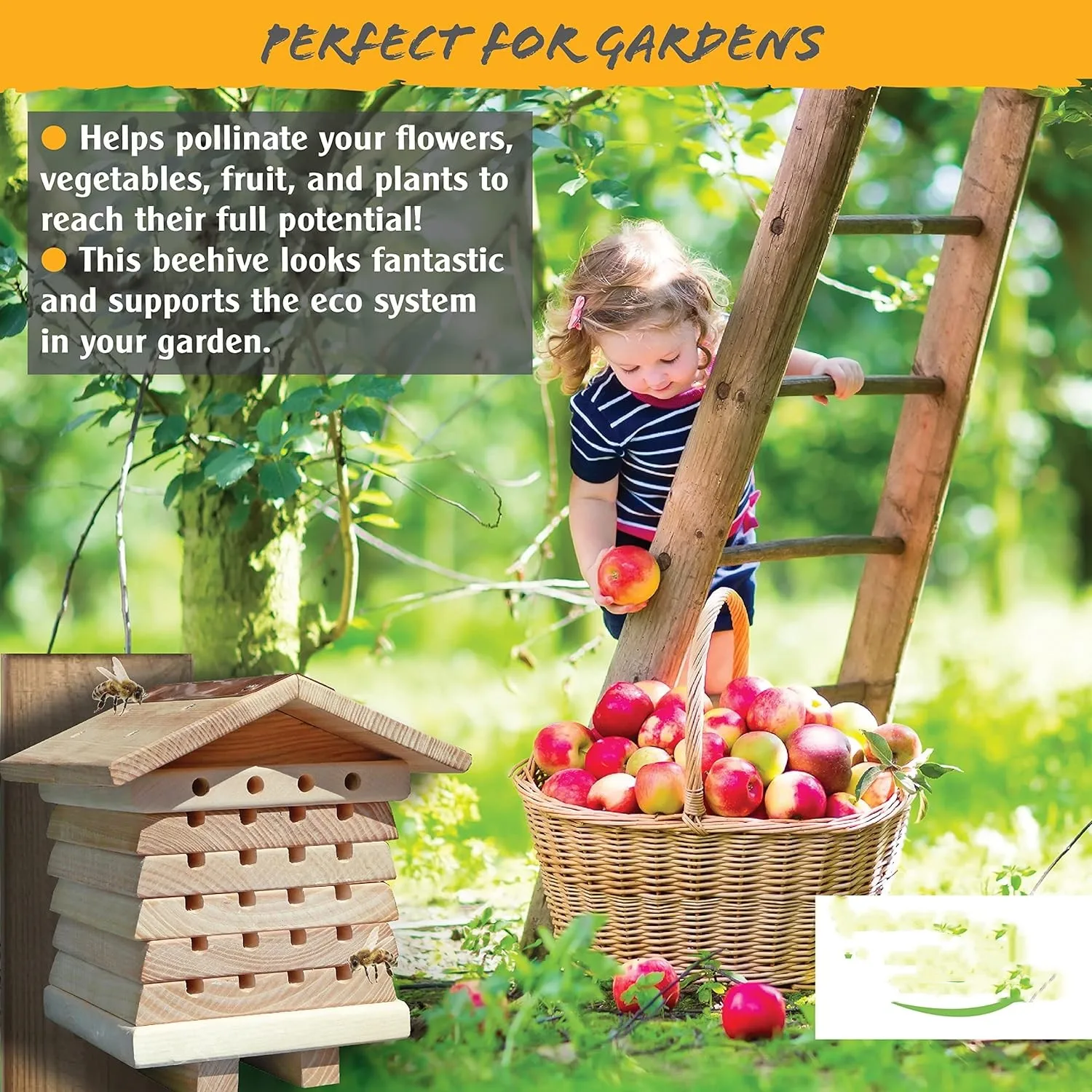 Hot Sale Interactive Wooden Bee House Pollinator Bee Management System Wooden Insect Hotel Hive Bee Boxes