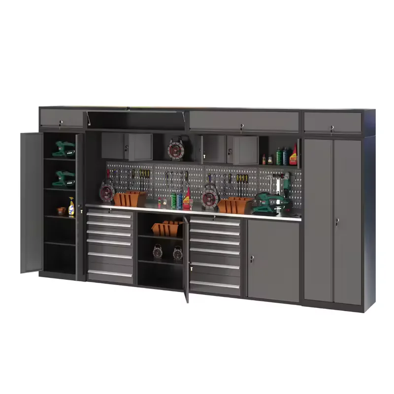 Chinese manufacturer Metal Modular Tool Cabinet trolley Storage System professional rolling tool box garage storage tool cabinet