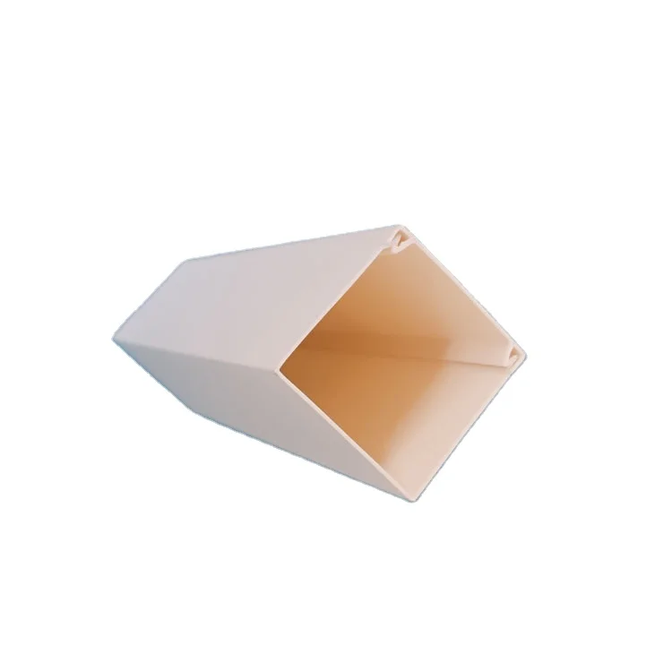 PVC 25cm*25cm Square White Wire Trough Decorative Protection Tube Wire Trough