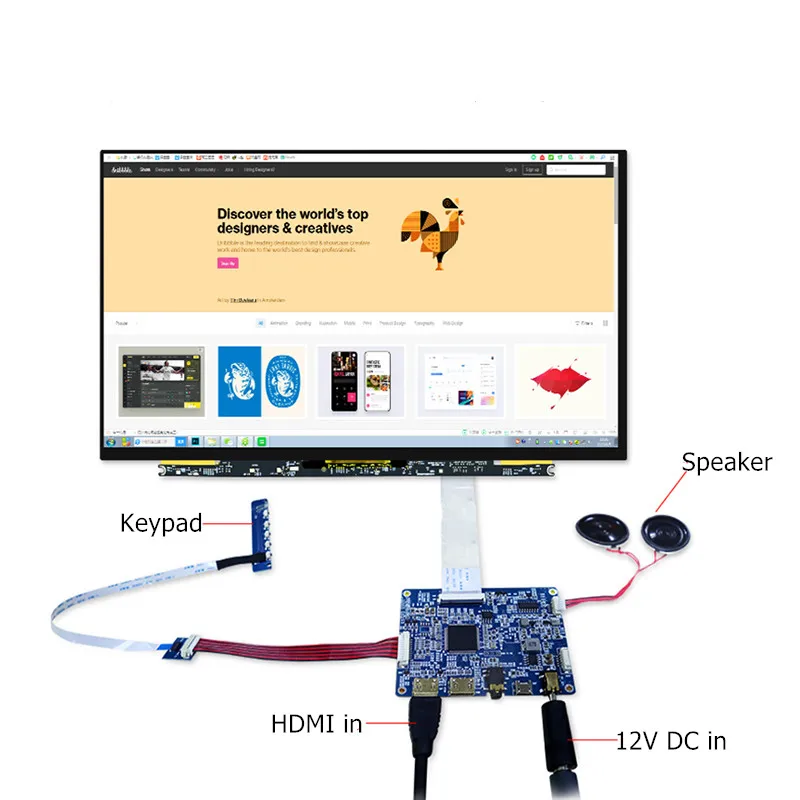 
Factory Customize HDM to EDP Max Support 2K LCD Controller Board for 40 Pin EDP LCD 