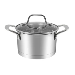 Camping use casseruola saucepan frying pan cookware stainless steel casserole dish set