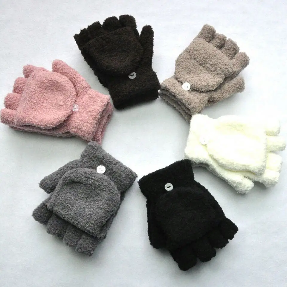 Girls Women Ladies Hand Wrist Warmer Winter Fingerless Gloves Mitten Glove For Women Elegant Warm female gloves Guantes NA151