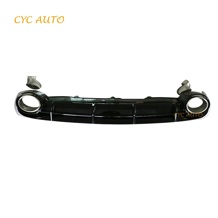 Car rear parts rear diffuser C7 RS6 style for Audi A6 A6L Normal Car 2013 2014 2015 2016 2017 2018
