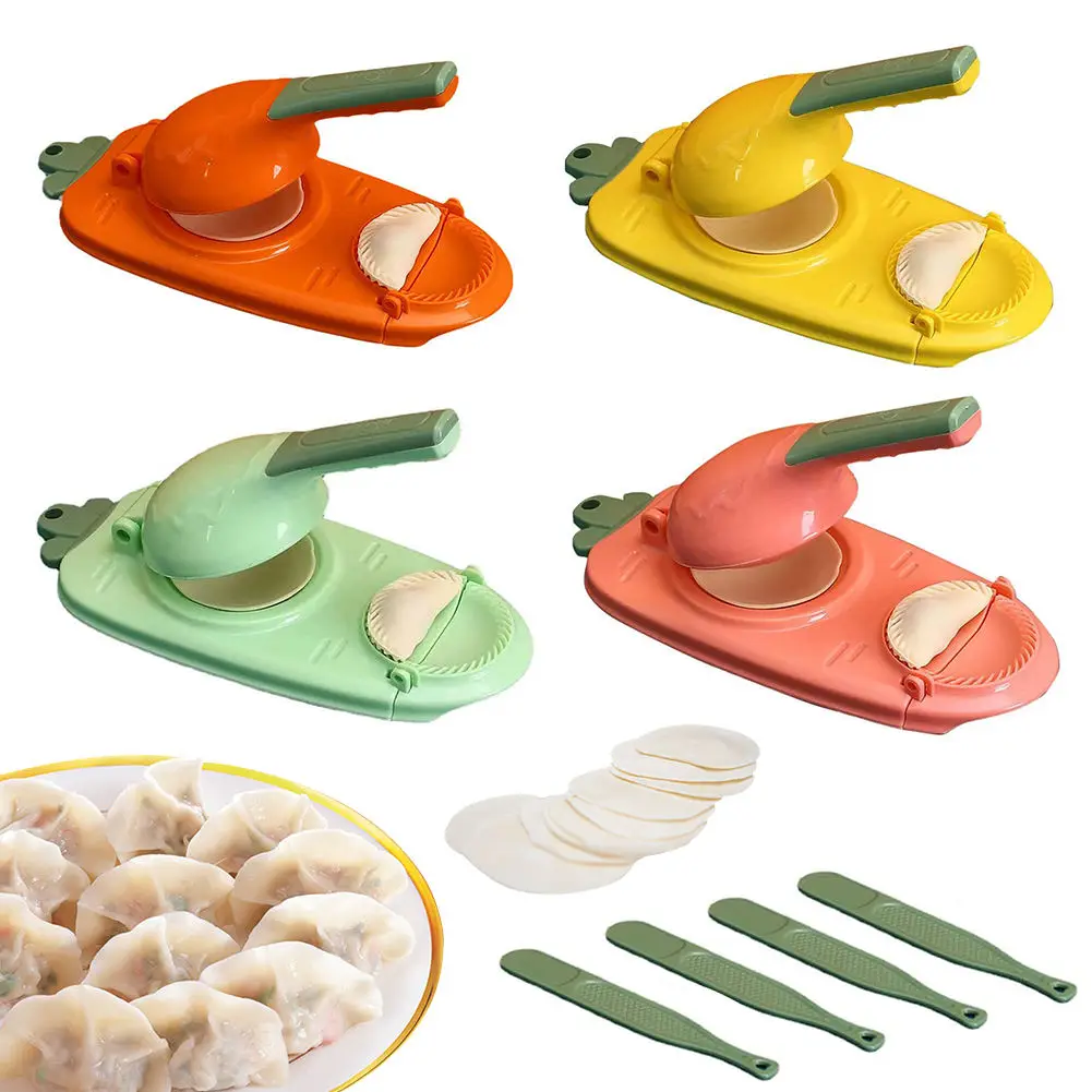 LLX801 Kitchen Gadgets Tool Diy Plastic Machine Manual 2 In 1 Dumpling Maker For Press Dumpling Maker Molds