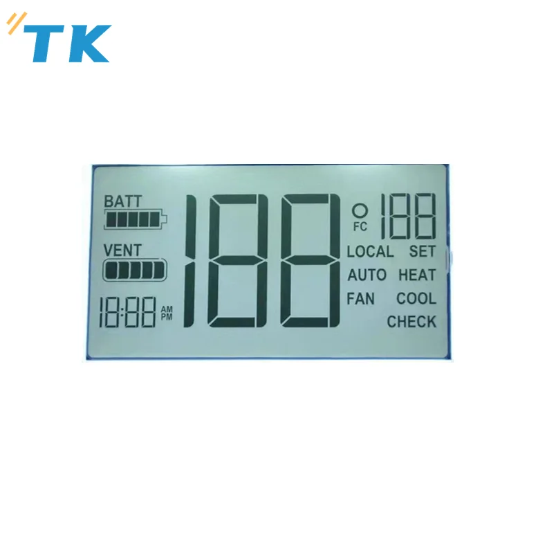 Good custom LCD price monochrome segment lcd for thermometer