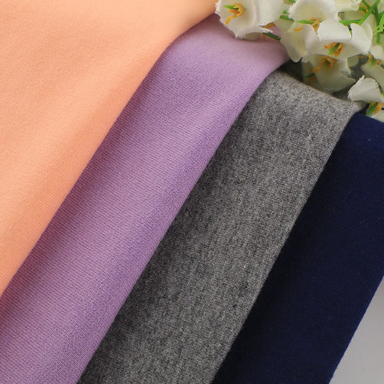 Factory wholesale Stock 500 GSM Knitted Combed Heavyweight French Terry 500GSM 100% Cotton Fabric For Hoodie Sweatshirt Clothing